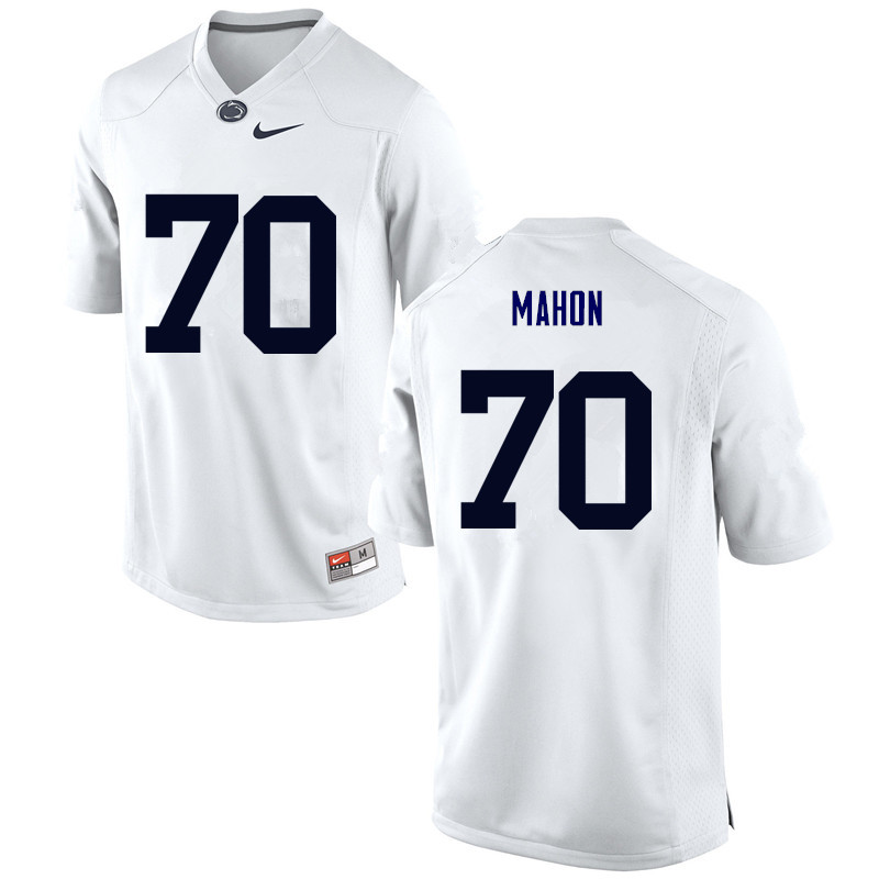 Men Penn State Nittany Lions #70 Brendan Mahon College Football Jerseys-White